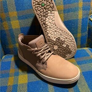 Timberland A1SES Men's 12 Davis Square Chukka Boot Sneaker Gray Nubuck NWOT